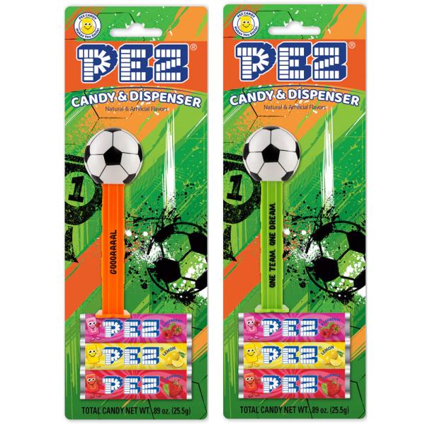 PEZ（ペッズ） ペッツ サッカーボール、2026年版、2種セット