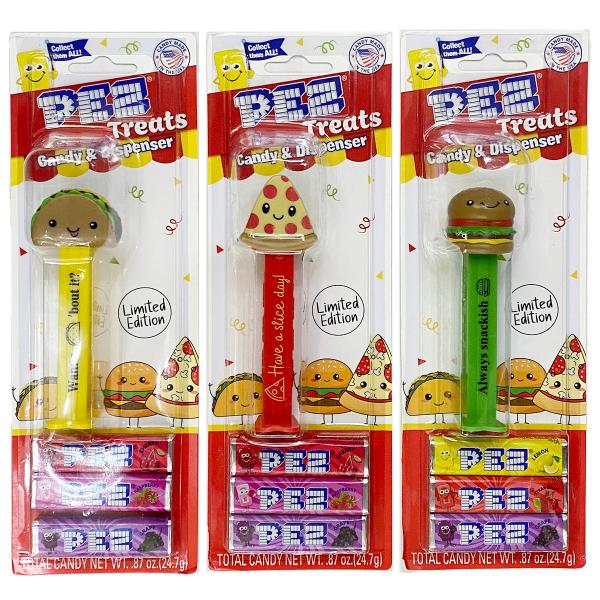 PEZ ペッツ PEZ Treats、3種セット、アメリカ台紙、2022年