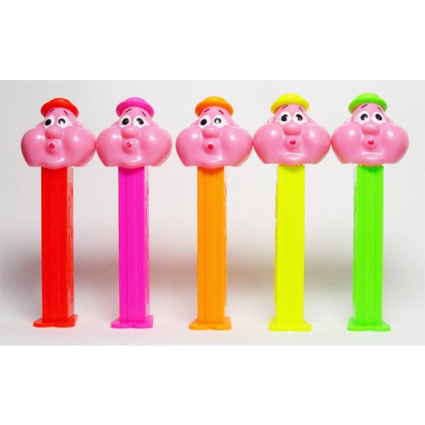 PEZ クリスタルバブルマン　5体　セット PEZ ペッツ 蛍光カラーのバブルマン、5種セット、1990年代頃発売 Neon