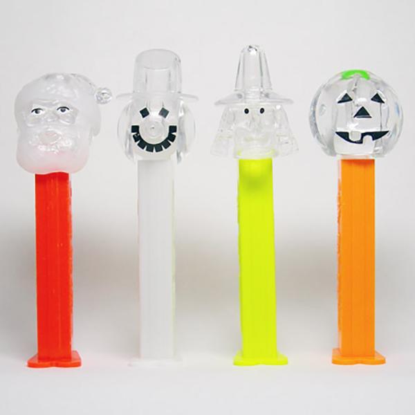 PEZ ペッツ クリスタルのホリデー系ペッツ、4種セット、1990年代頃