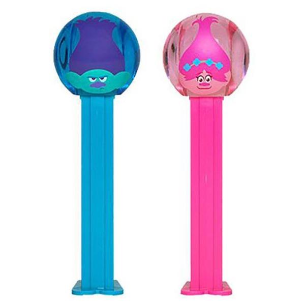 PEZ ペッツ Trolls トロールズ、クリスタル・ボール、2種セット、厚足