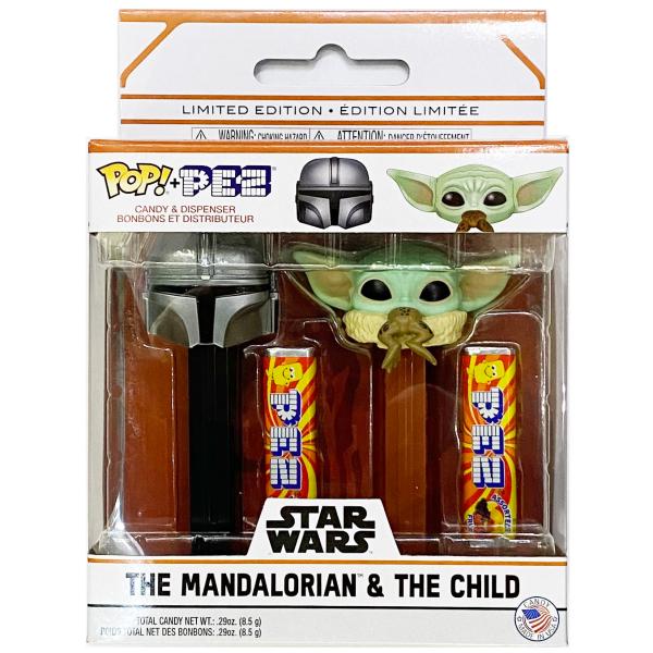 PEZ ペッツ　Star Wars、マンダロリアンのボックスセット、2020年版　Star Wars, The Mandalorian Funko POP!+PEZ