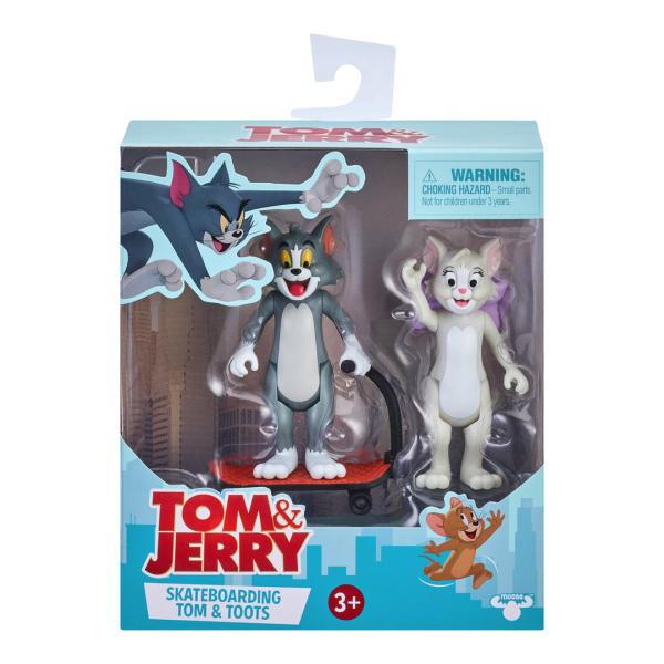 Tom and Jerry トムとジェリー Skateboarding、2体セット、Moose Toys