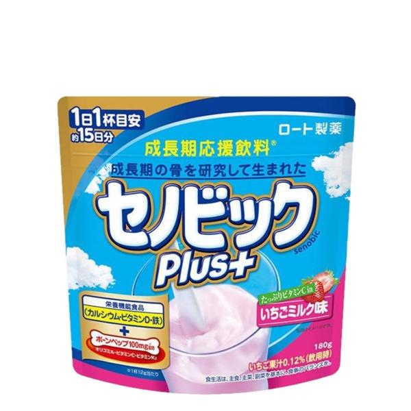 セノビックPlus いちごミルク味 180g 約15日分 ロート製薬 成長期応援飲料