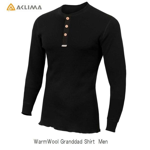 アクリマ ACLIMA WarmWool Granddad Shirt Men ウォームウール グラン