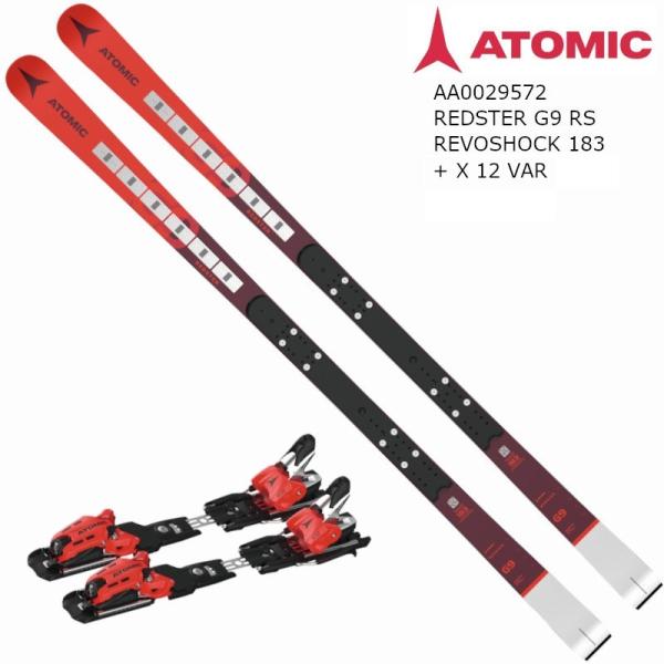 アトミック スキー板 2023 ATOMIC REDSTER G9 RS REVOSHOCK 183 + X12 VAR レーシング 基礎 技術選 ビンディングセット