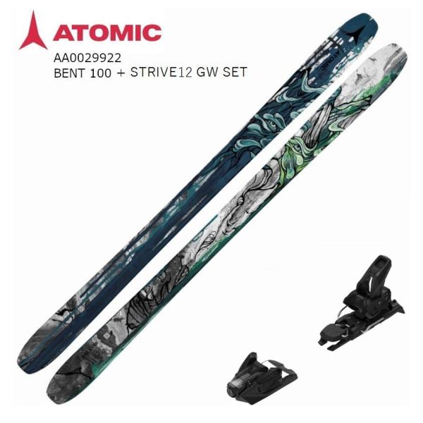 ATOMIC アトミック スキー板 2024 BENT 100 + STRIVE12 GW