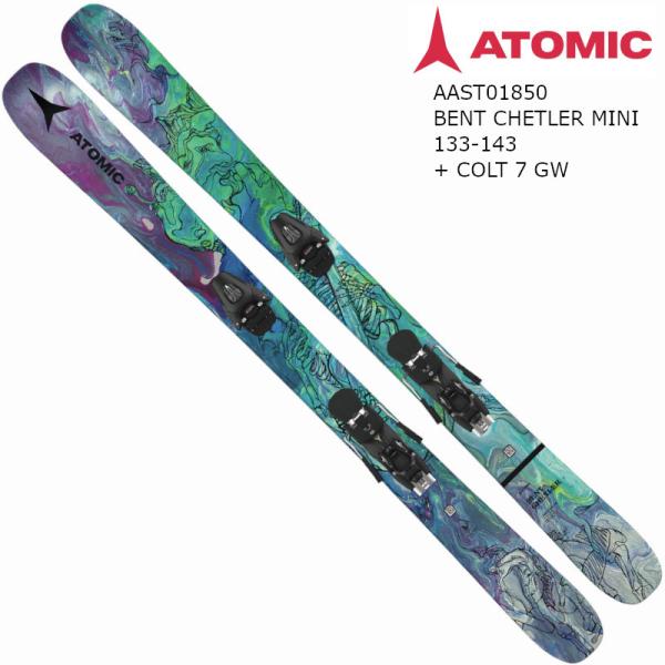 アトミック スキー板 2023 ATOMIC BENT CHETLER MINI 133-143 + COLT 7 GW パーク フリーライド フリースタイル ジュニア キッズ ビンディングセット