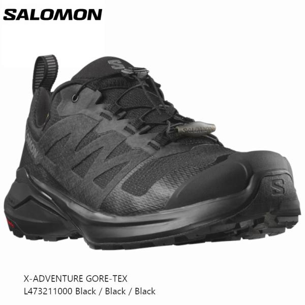 サロモン スポーツ SALOMON X-ADVENTURE GTX Black/Black/Black アドベンチャー シューズ トレイル ランニング