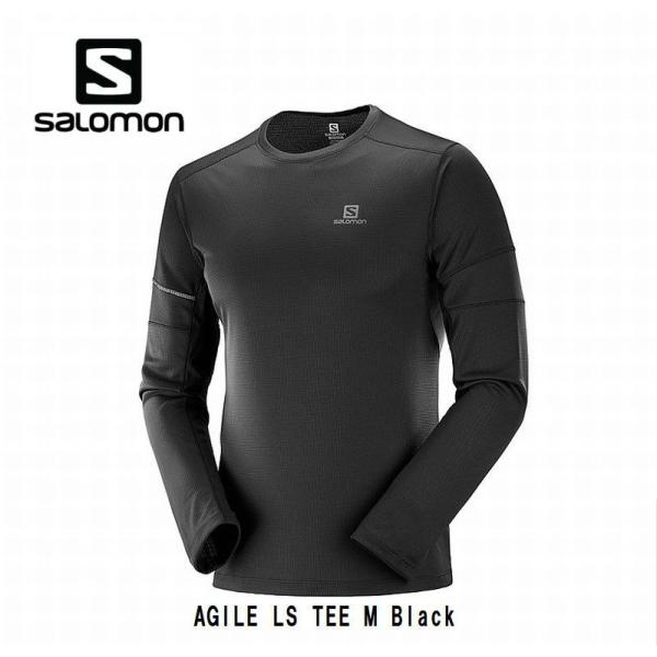 SALOMON（サロモン） SALOMON AGILE LS TEE M Black 長袖Tシャツ