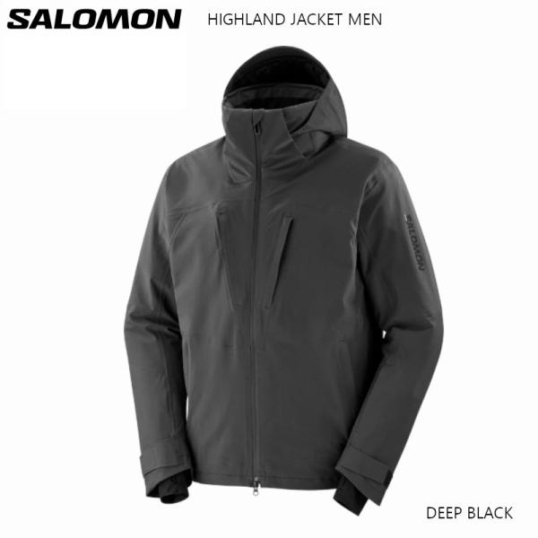 サロモン スキーウェア 2024 SALOMON HIGHLAND JACKET M DEEP BLACK ハイランド メンズ ジャケット