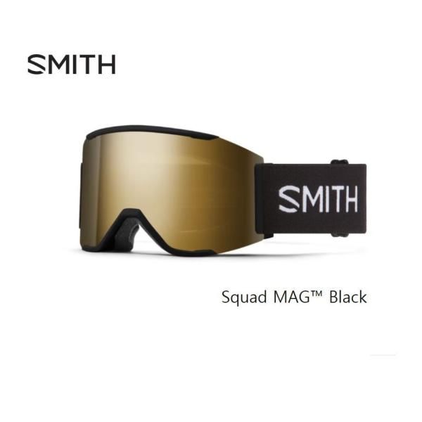 SMITH（スミス） ゴーグル (E)Squad MAG Bk CP Sun Black Gold Mirror