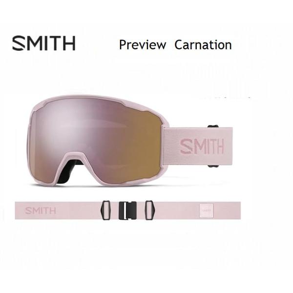 スミス 2025 2026 SMITH PREVIEW CARNATION CP リアビュー スキー スノボ ゴーグル 眼鏡対応 日本正規品 アジアンフィット