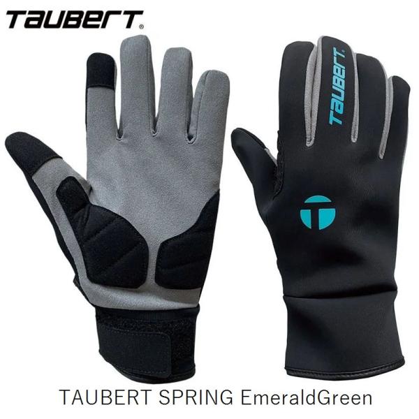 メーカー名：TAUBERT商品名：TAUBERT SPRING　 スプリング品番：T8883カラー： エメラルドグリーンスプリング用NEWモデル。手の甲はクロロプレーン素材（ネオプレーン）、 手のひらは人工皮革で耐久性もあり、 衝撃吸収＆破...