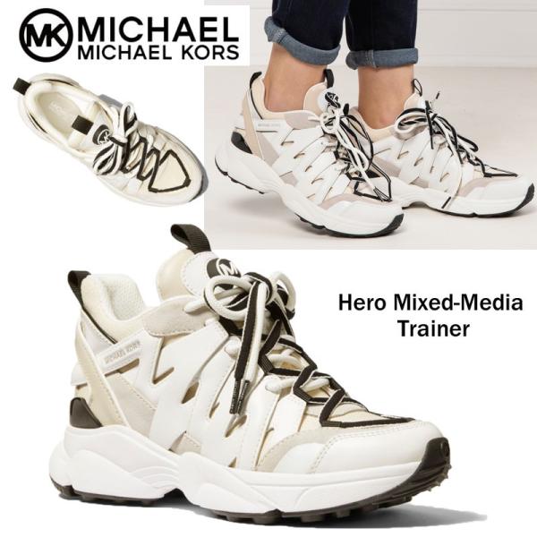 MICHAEL KORS マイケルコース Hero Mixed-Media Trainer ボリューム 