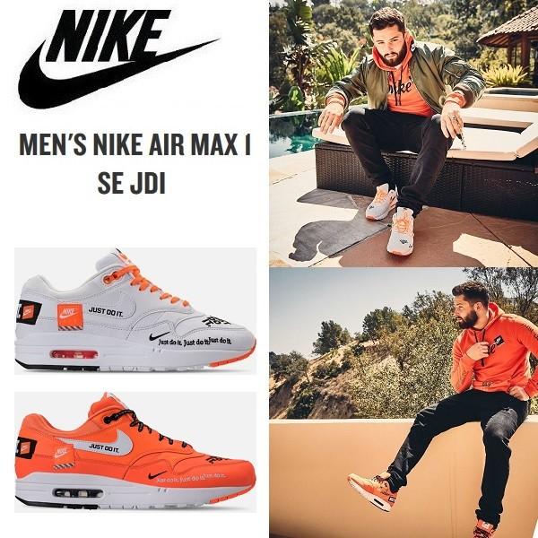 Nike Air Max 1 Se Jdi ナイキ エアマックス１ Just Do It スニーカー メンズ オレンジ 白 正規品 送料無料 日本未発売 Ern01 Nike Air Max 1 Jdi Mens Ams Closet 通販 Yahoo ショッピング