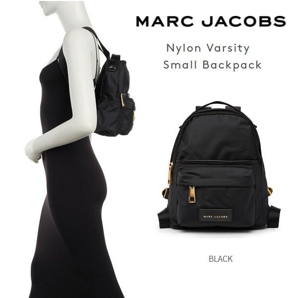Marc Jacobs マークジェイコブス　Nylon Varsity　スモール　ナイロン　バックパック　リュック　ブラック　黒　レディース　 正規品・送料無料　US直輸入