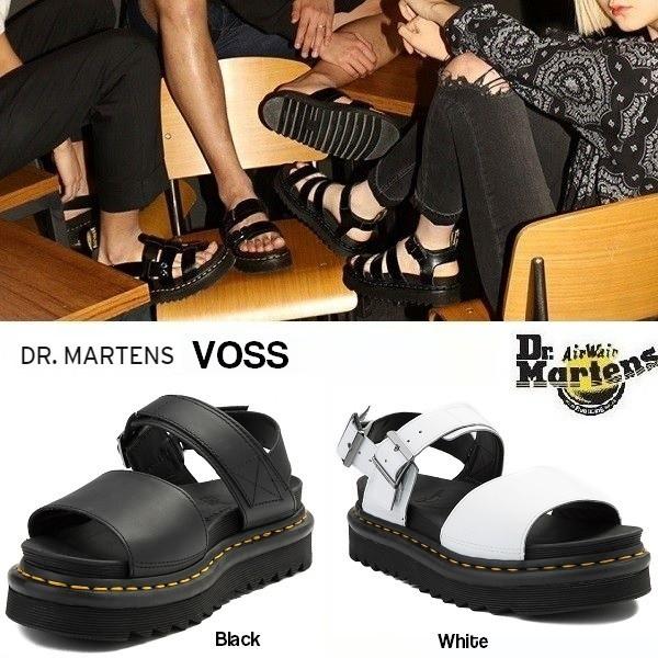 Dr Martens ドクターマーチン Voss ヴォス 厚底 ダブルストラップ サンダル レディース Black White 黒 白 正規品 送料無 料 Us直輸入 Mrk Drmartens Voss Jns Ams Closet 通販 Yahoo ショッピング