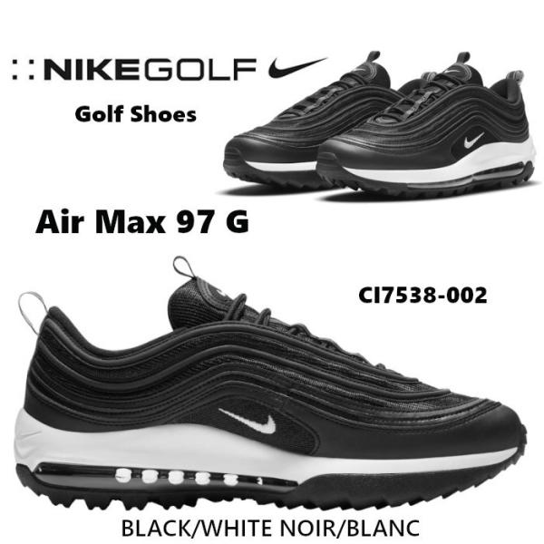 NIKE Air Max 97 G ナイキ エアマックス97 メンズ ゴルフシューズ スパイクレス ブラック ナイキゴルフ 靴 CI7538-002  US正規品 送料無料 US直輸入