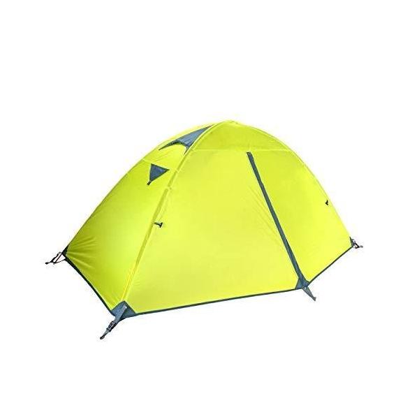 TRIWONDER 二重層 テント 1人用 アウトドア 防災用 キャンプ用品 3シーズン 登山テント 撥水加工 軽量 設営簡単 4色選択可能 (グリーン) amstore_am-20210912-5990