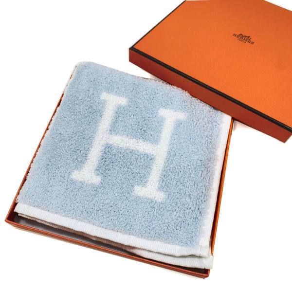 エルメス HERMES カレタオル アヴァロン コットン ブルー系 ブルーグラシエ H102192M 03 ハンカチ タオルハンカチ ハンドタオル  ユニセックス 33×33cm 新品 :102192m03:Brand Selection STAGE 通販 