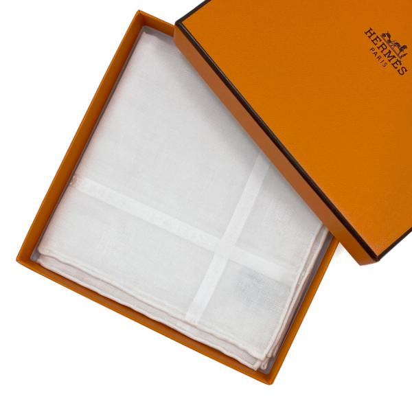 エルメス HERMES ハンカチーフ ハンカチ ジャカード 《 Hパッサン