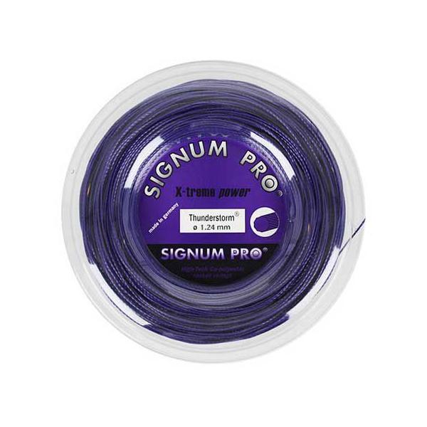 シグナムプロ サンダーストーム(124／130) 200Mロール 硬式テニス ポリエステル ガット (Signum Thunderstorm 200ｍ roll strings)
