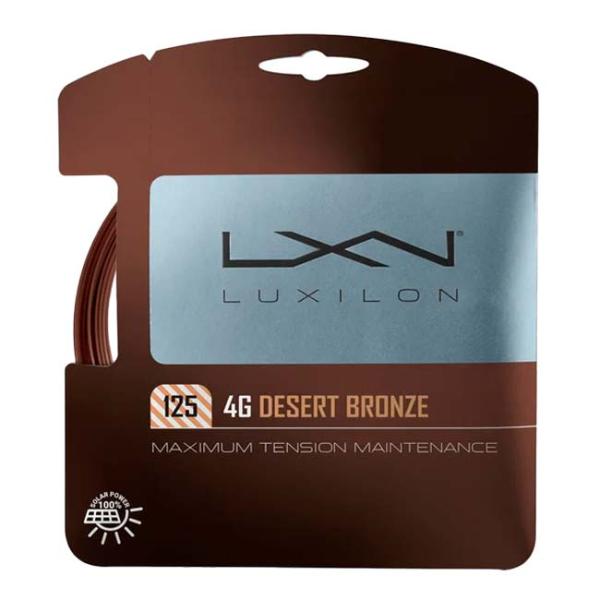 他サイト： 単張パッケージ品 ルキシロン(Luxilon) 4G DESERT BRONZE 4G デザートブロンズ 125SET 硬式テニスガットポリエステルガット WR8309701125(23y3m)の商品画像