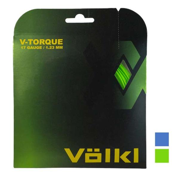 SPECカラー：ダークブルー、ネオングリーンゲージ：18(1.18mm)、17(1.23mm)、16(1.28mm)レングス：12ｍ素材/構造：ポリエステル名称：Volkltennis V-Torque Set原産国/製造国：台湾仕様・特徴...