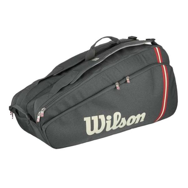 wilson - ウィルソン Wilson ラケットバッグ 6本入 テニス バッグ Amazon | [ウイルソン] バッグ TEAM J Navy/Pink | Wilson