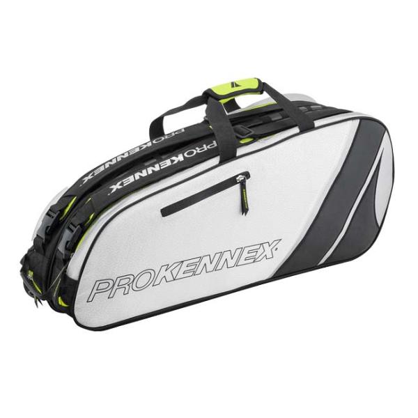 ６本収納 プロケネックス(ProKennex) TOUR Double Thermal ツアーダブル サーマルラケットバッグ テニスバッグ AYBG2302クールグレー×ブラック(24y8m)