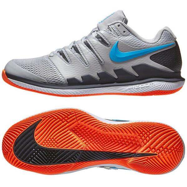 ナイキ Nike メンズ メンズ エアズームヴェイパー X テニス テニスショップ Hc オールコート用 8030 011ライトスモークグレー ブルーヒーロー y2m テニスショップ アミュゼ