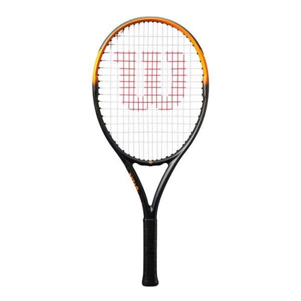 ウィルソン(Wilson) 2025 BURN SPIN JR 25 バーンスピン ジュニア25 (229g) 海外正規品 硬式テニスジュニアラケット WR171610U ブラック×オレンジ(25y7m)[NC]