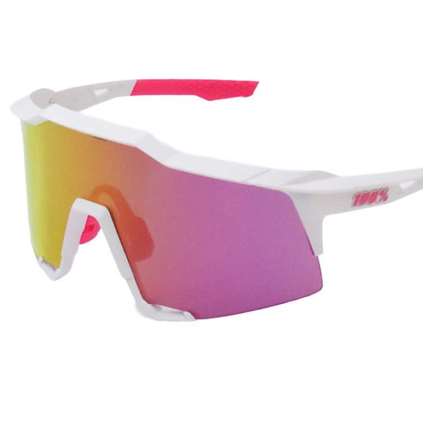 100% スポーツサングラス ピンクレンズ 100%(ワンハンドレッド) スポーツサングラス スピードクラフト HiPER