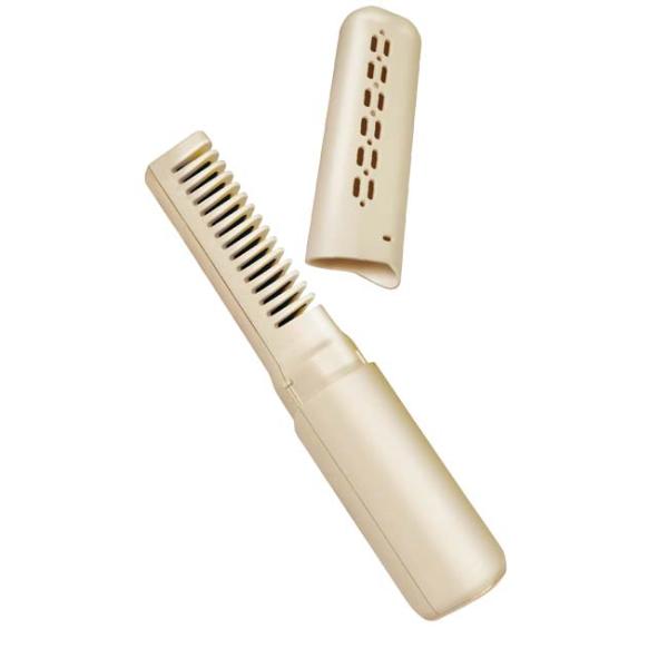 ハック(HAC) コームヘアアイロン USB充電式ヘアアイロン コードレス 温度3段階調節 ワンタッチ操作 HAC5694A ベージュ(26y10m)LI電含