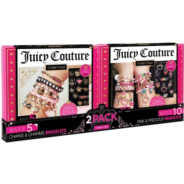 SPECカラー：マルチカラーサイズ：パッケージサイズ：約56.5×25×5cmウェイト：約870g対象年齢：8歳以上セット内容：＜チェーン＆チャームブレスレット＞Juicy Coutureペンダント×12、102種類のビーズ、金属製のリング...