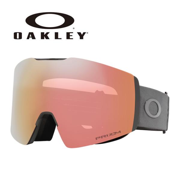 OAKLEY オークリー スノーゴーグル FALL LINE L：MATTE FORGED IRON / PRIZM ROSE GOLD IRIDIUM OO7099-62 70996200 25-26モデル