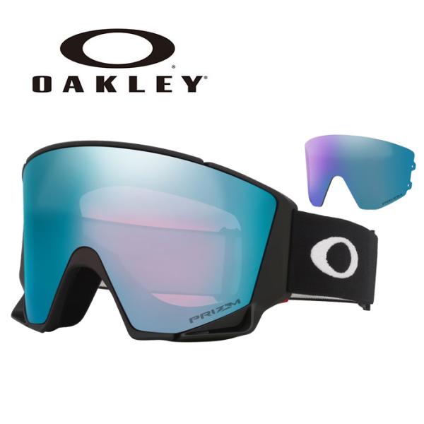 OAKLEY オークリー スノーゴーグル FLOW SCAPE L ASIA：MATTE BLACK / PRIZM SAPPHIRE & PRIZM ICED OO7145A-01 71450100 25-26モデル