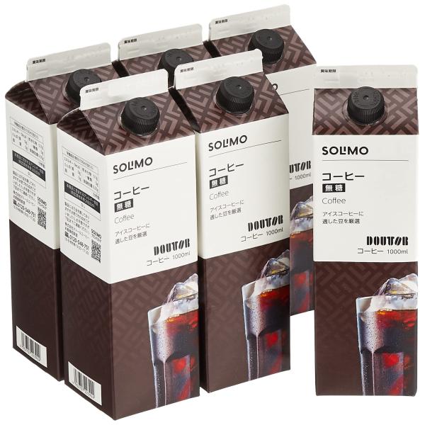 他サイト： SOLIMO ドトールコーヒー アイスコーヒー 紙パック ダークロースト 1L×6本の商品画像