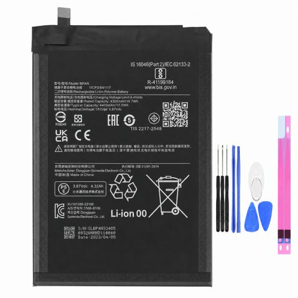純正同等品 Xiaomi Pad 6 対応 BP4N 交換 バッテリー  修理工具付き