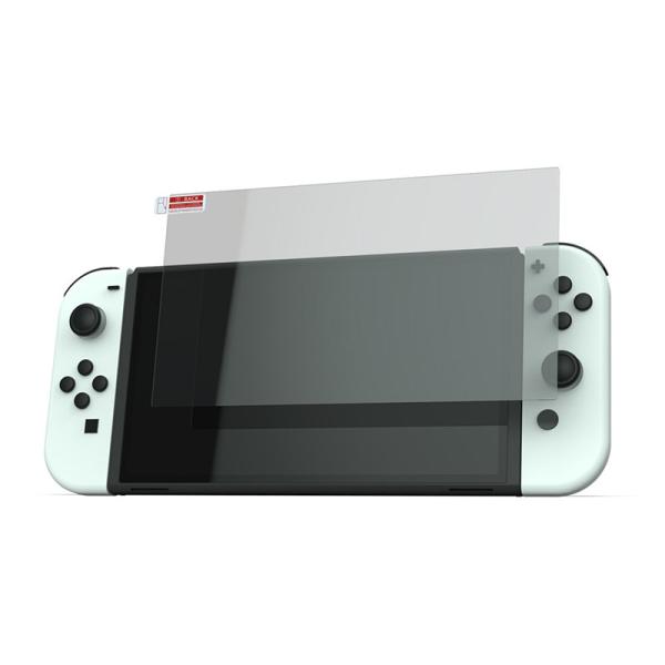 2枚セット2021改良モデ強化 ガラス New Nintendo Switch 有機ELモデル OLED 用 ガラスフィルム 液晶保護フィルム
