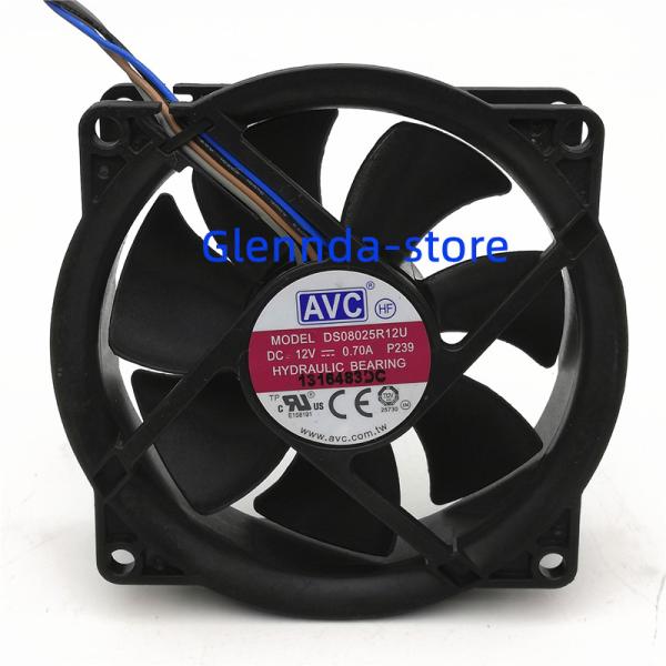AVC DS08025R12U P239 修理交換用冷却ファン ケースファン 8cm*8cm*2.5cm DC12V 0.70A 4ピン
