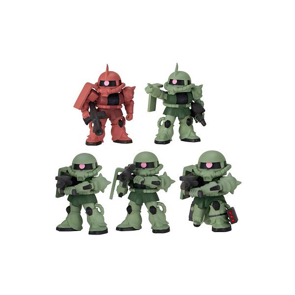 機動戦士ガンダム ならぶんです。ザクメーカー：バンダイ新古品・未使用品ラインナップ1.シャア専用ザク22.ザク2 指揮官機3.ザク2 A4.ザク2 B5.ザク2 Cガチャガチャの特性上、冊子折れ及びシワや塗装ムラや傷がある場合が御座います。