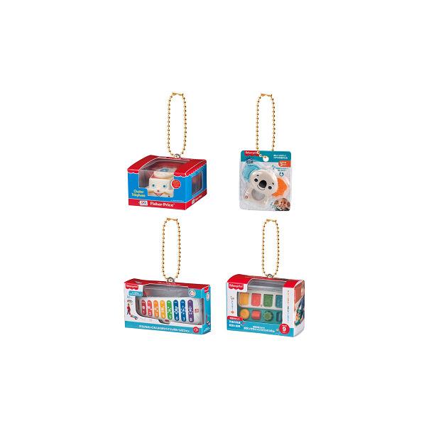 fisher-price miniature package collectionメーカー：バンダイ新古品・未使用品ラインナップ1.チャターフォン2.楽しいメロディ！コアラの歯がため3.すうじもえいごも！よくばりバイリンガル・シロフォン4....