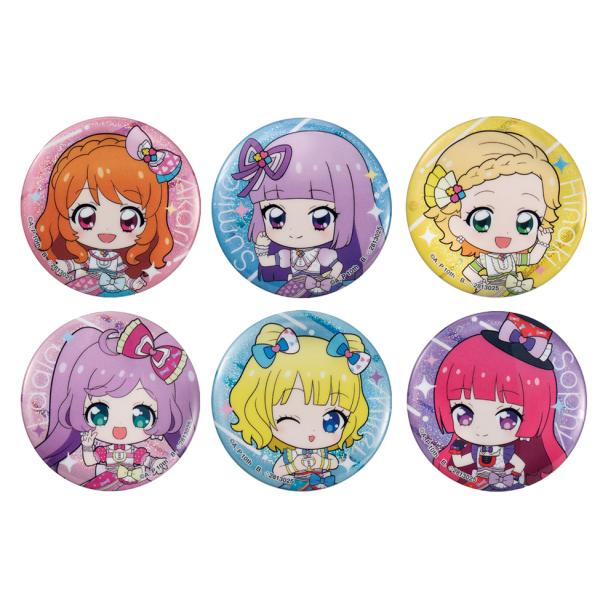 BANDAI（バンダイ） アイカツ！×プリパラ あそーと 缶バッジ 6種セット