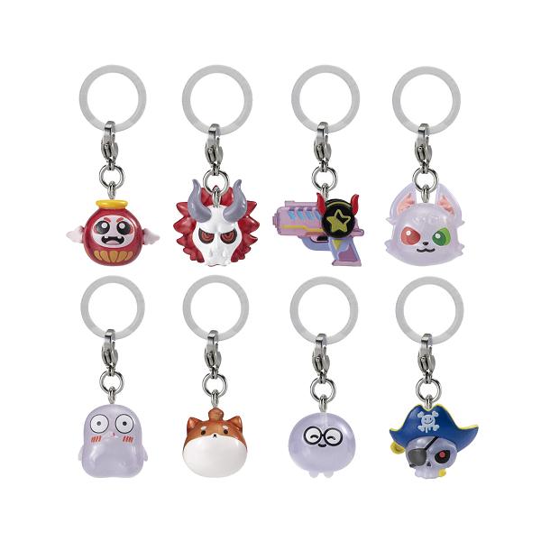 BANDAI（バンダイ） CRAZY RACCOON めじるしアクセサリー 全8種セット