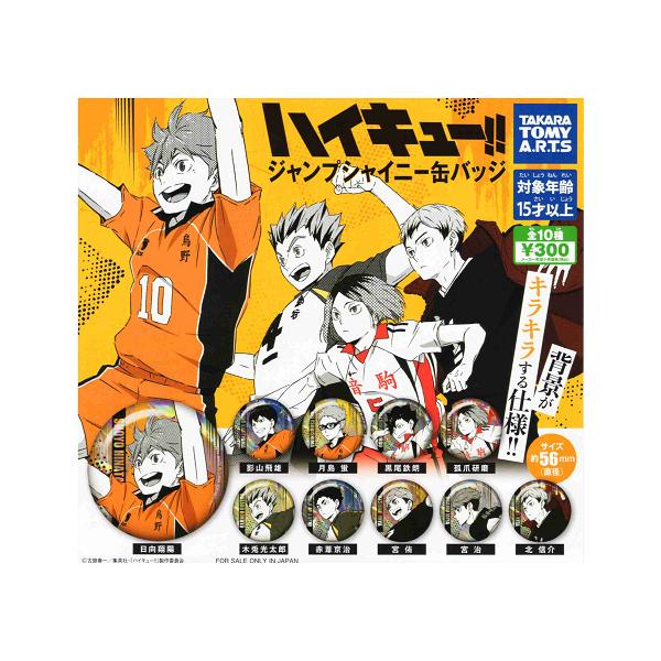 タカラトミーアーツ ハイキュー！！ ジャンプシャイニー缶バッジ 全10