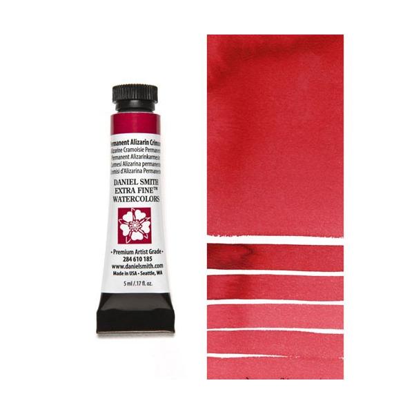 Permanent Alizarin Crimson 5ml Tube - DANIEL SMITH Extra Fine WatercolorSKU: 284610185Pigment: PR 177, PV 19, PR 149 | S...