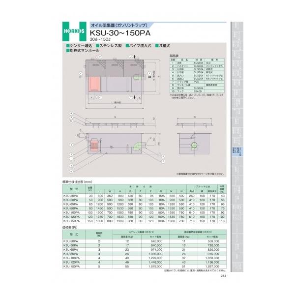 驚きの安さ ホーコス オイル阻集器 ガソリントラップ Ksu 30 150jp 30ℓ 150ℓ Ksu 65jp その他 Www Makehomeeasier Pl