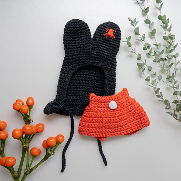 ミッフィーハロウィン仕様 あみぐるみ ぬいぐるみ ハンドメイドジャストダッチ ミッフィー ハロウィン ドレス あみぐるみ - Just Dutch (ジャスト